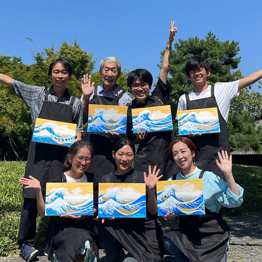 Paint & Sip Experience in Hokusai’s Town: Sake and Art Join-In Tour