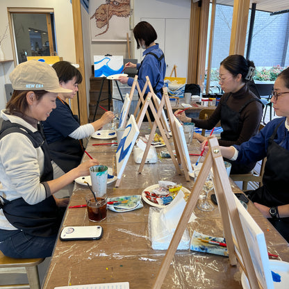 Paint & Sip Experience in Hokusai’s Town: Sake and Art Join-In Tour